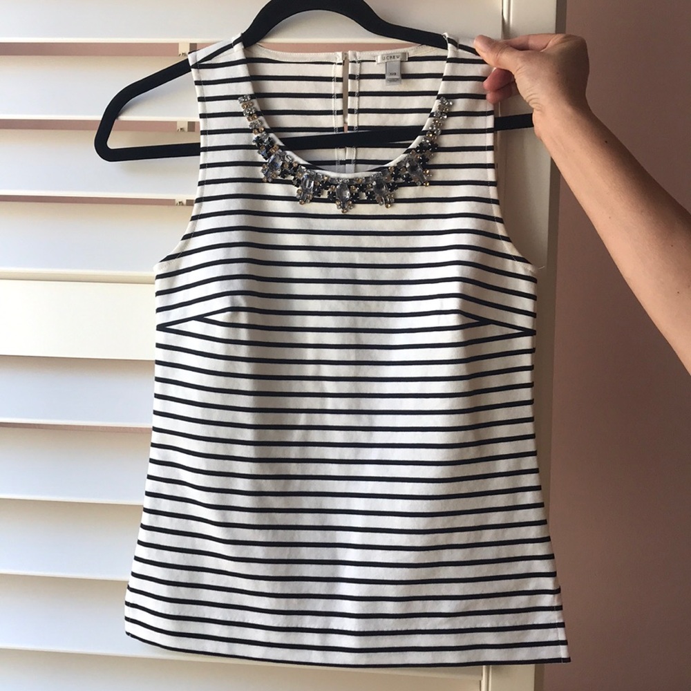 J crew jeweled tank